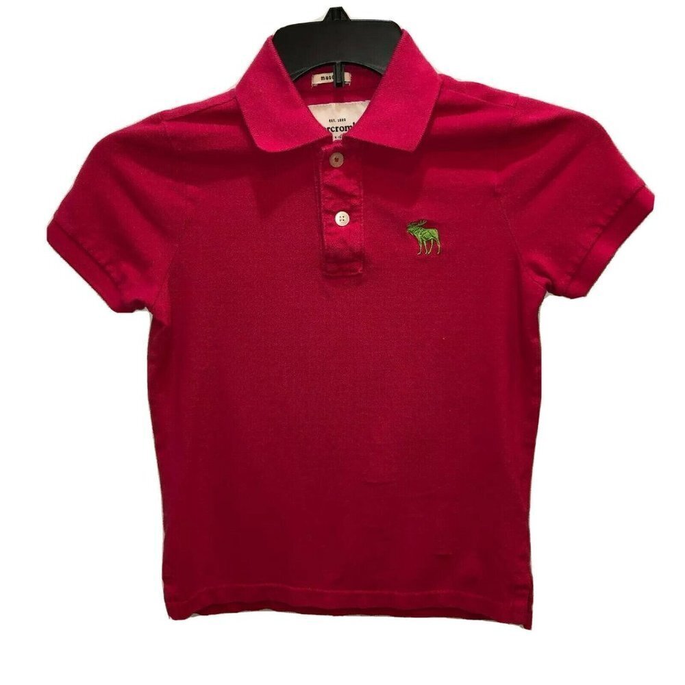 Abercrombie Kids Boys Large Pink Muscle Polo Shirt